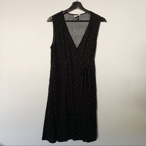 Universal Thread | Black & Blue Wrap Dress